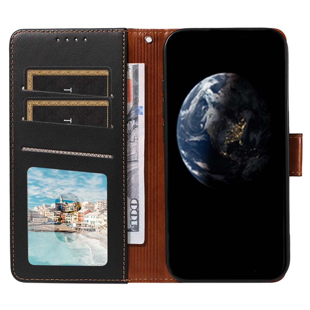 For Samsung Galaxy A16 4G / 5G Case RFID Blocking PU Leather Wallet Flip Phone Cover with Wrist Strap - Black For Samsung Galaxy A16 4G / 5G Case RFID Blocking PU Leather Wallet Flip Phone Cover with Wrist Strap - Black